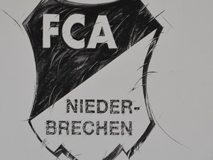 FCA-Zeichnungen an der Hauswand
