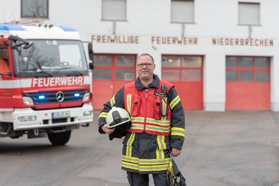 Dietmar Giesen bergibt das Amt des Wehrfhrers der Feuerwehr Niederbrechen nach 20 Amtsjahren