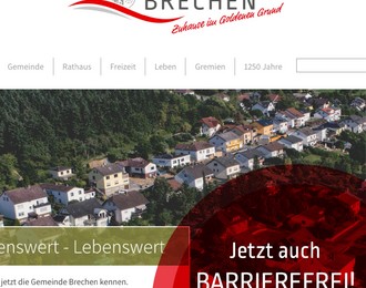 Gemeinde Brechen optimiert ihren Internetauftritt! 