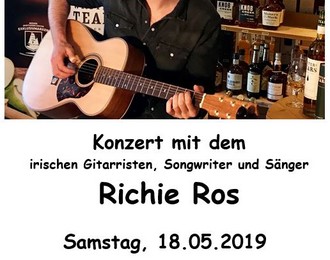 Konzert mit dem irischen Gitarristen und Sänger Richie Ros